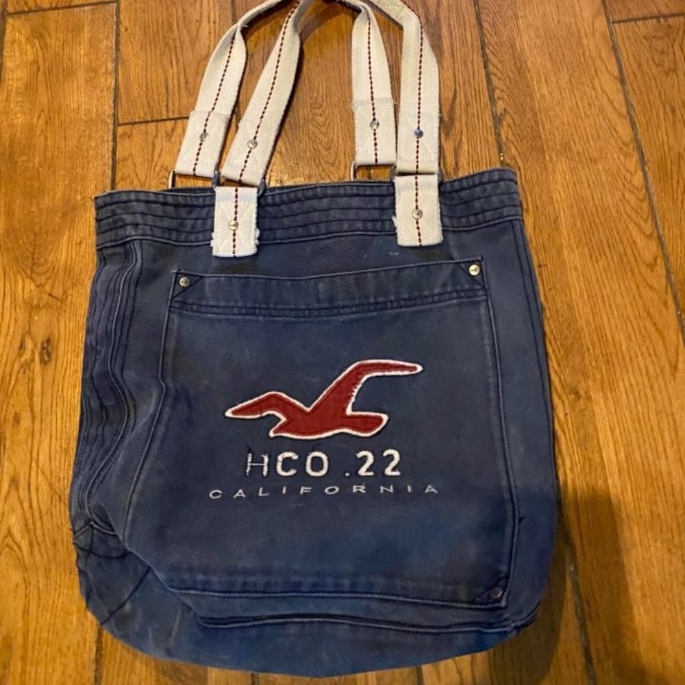 Ladies Hollister Bag Cotton Purse Beach Book Bag